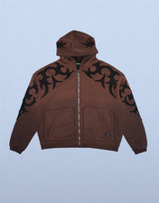 Reaper Zip Up Hoodie (Brown)