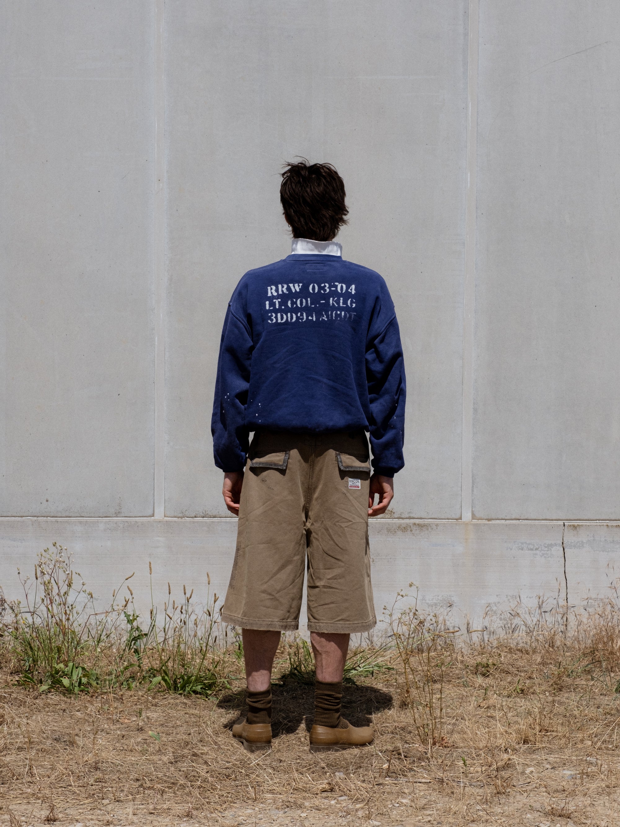 Ranger Canvas Shorts - repair stitching left leg detail - Rincon ICONS