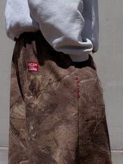 Ranger Camo Shorts - brown canvas pocket border contrast detail - Rincon ICONS