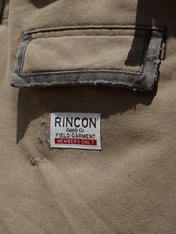 Ranger Canvas Shorts - darker khaki pocket border contrast - Rincon vintage streetwear