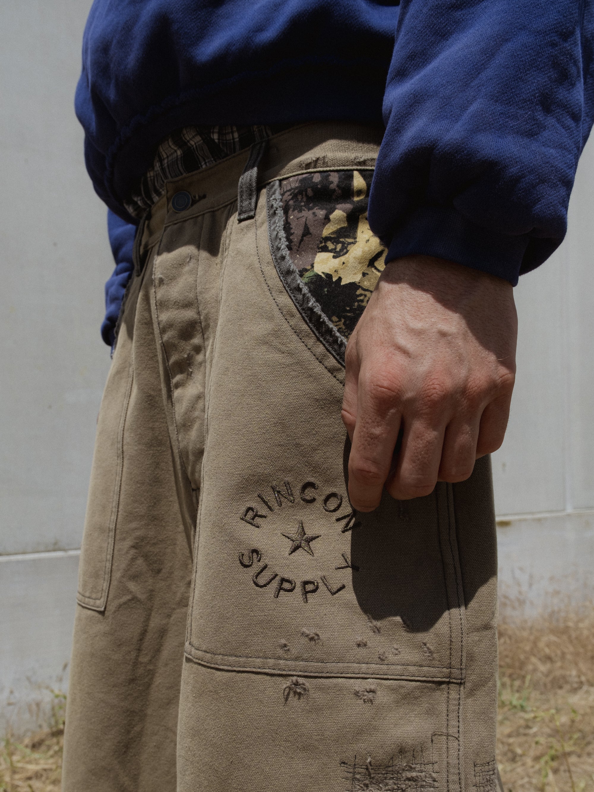 Ranger Canvas Shorts - Rincon Supply embroidery on front pocket - limited edition