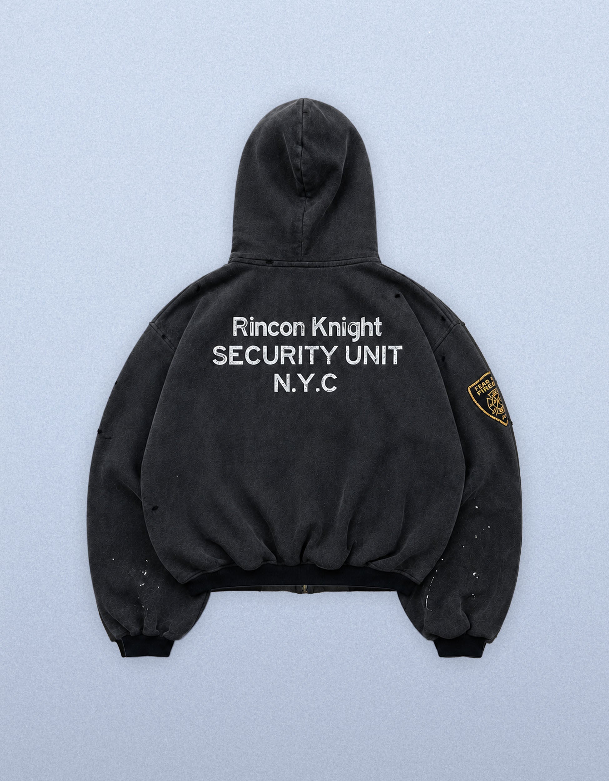 Knight Hoodie Back – Rincon Icons Screen Print Heavyweight Cotton